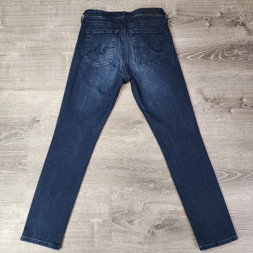 AG Adriano Goldschmied Prima Ankle Dark Wash Denim Cigarette Ankle Jean 27 R - Picture 11 of 12
